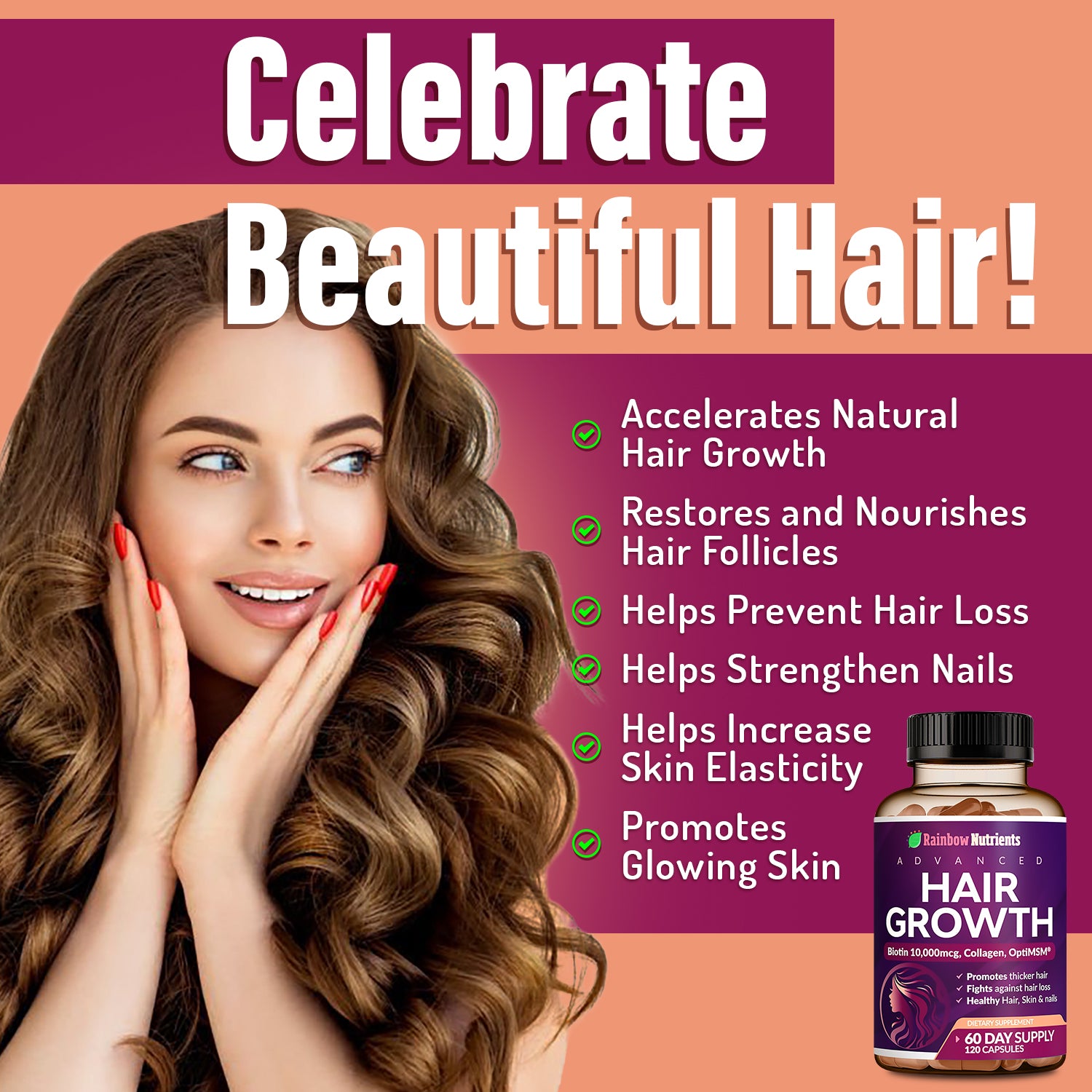 Women's Hair, Skin, and Nail Growth Vitamins