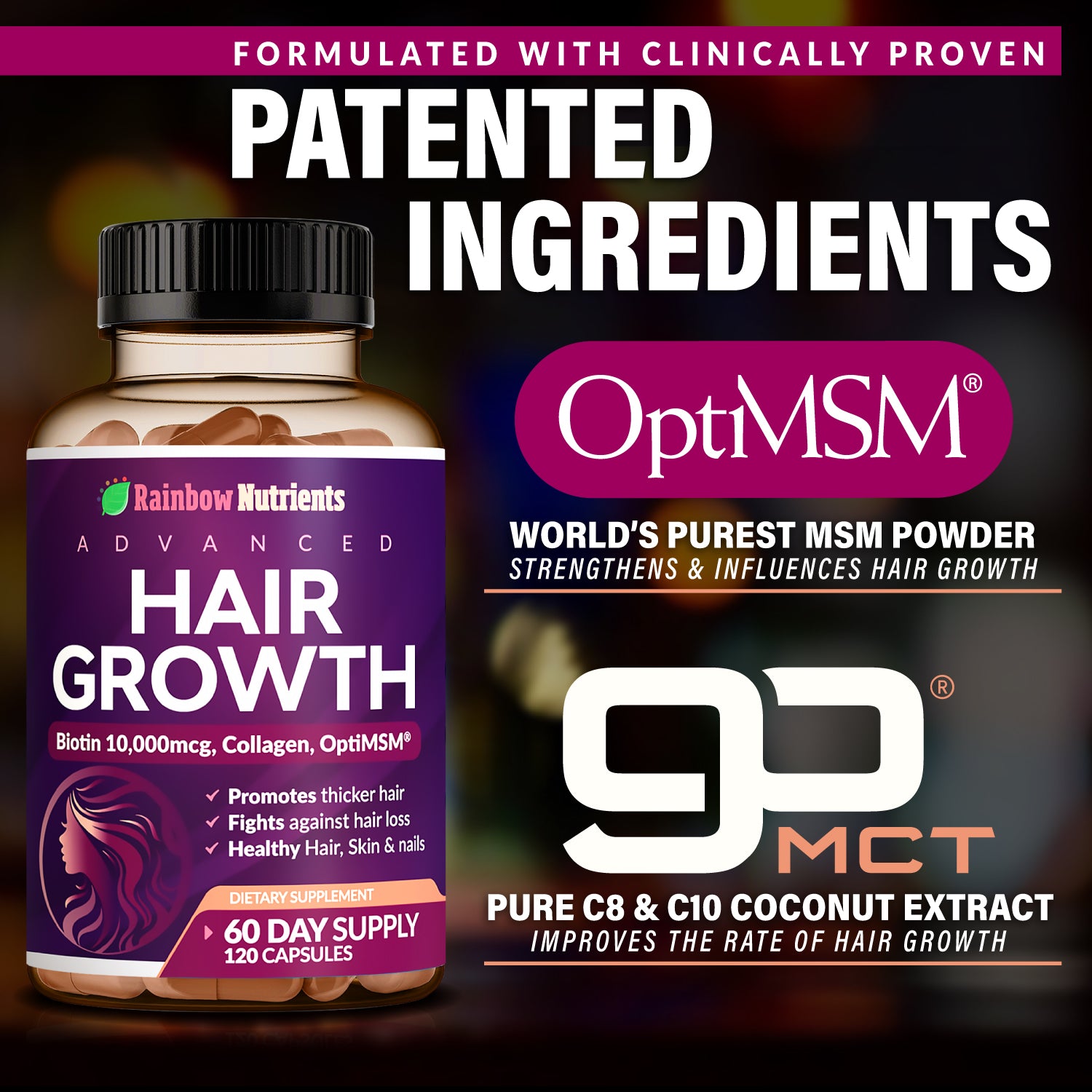 Women's Hair, Skin, and Nail Growth Vitamins