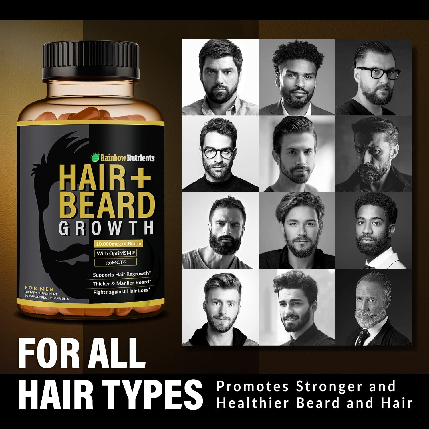 Hair + Beard Growth Supplement