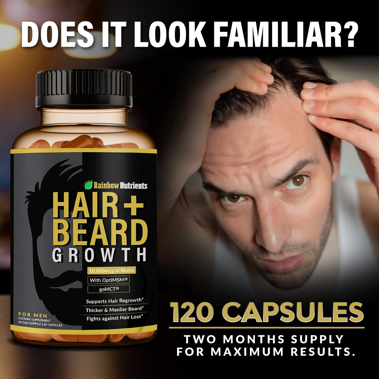 Hair + Beard Growth Supplement